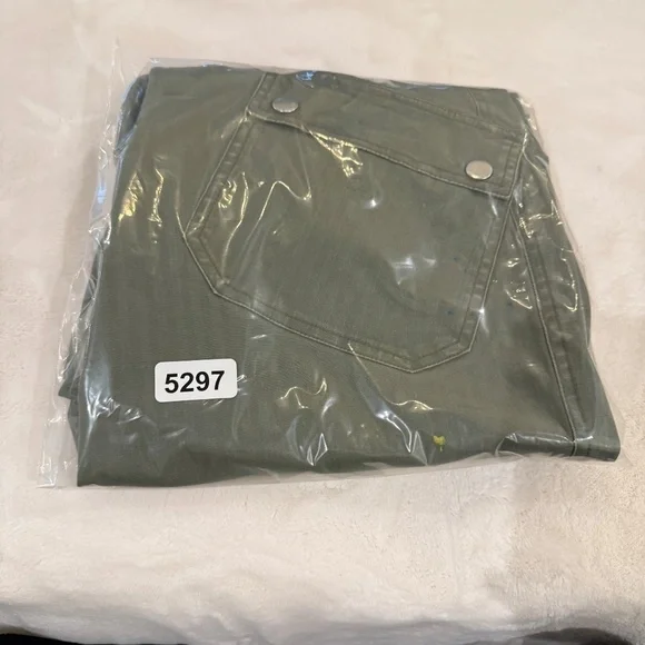 Marissa Webb Collective Canvas Cropped Pants Olive Green 35297 - Picture 15 of 15